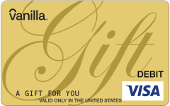 Vanilla Visa Gold Script Gift Card